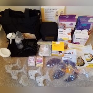 Medela Pump in Style Advanced with accessories and spare parts